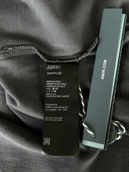 Amiri Black Bleached Bandana Patch T-Shirt