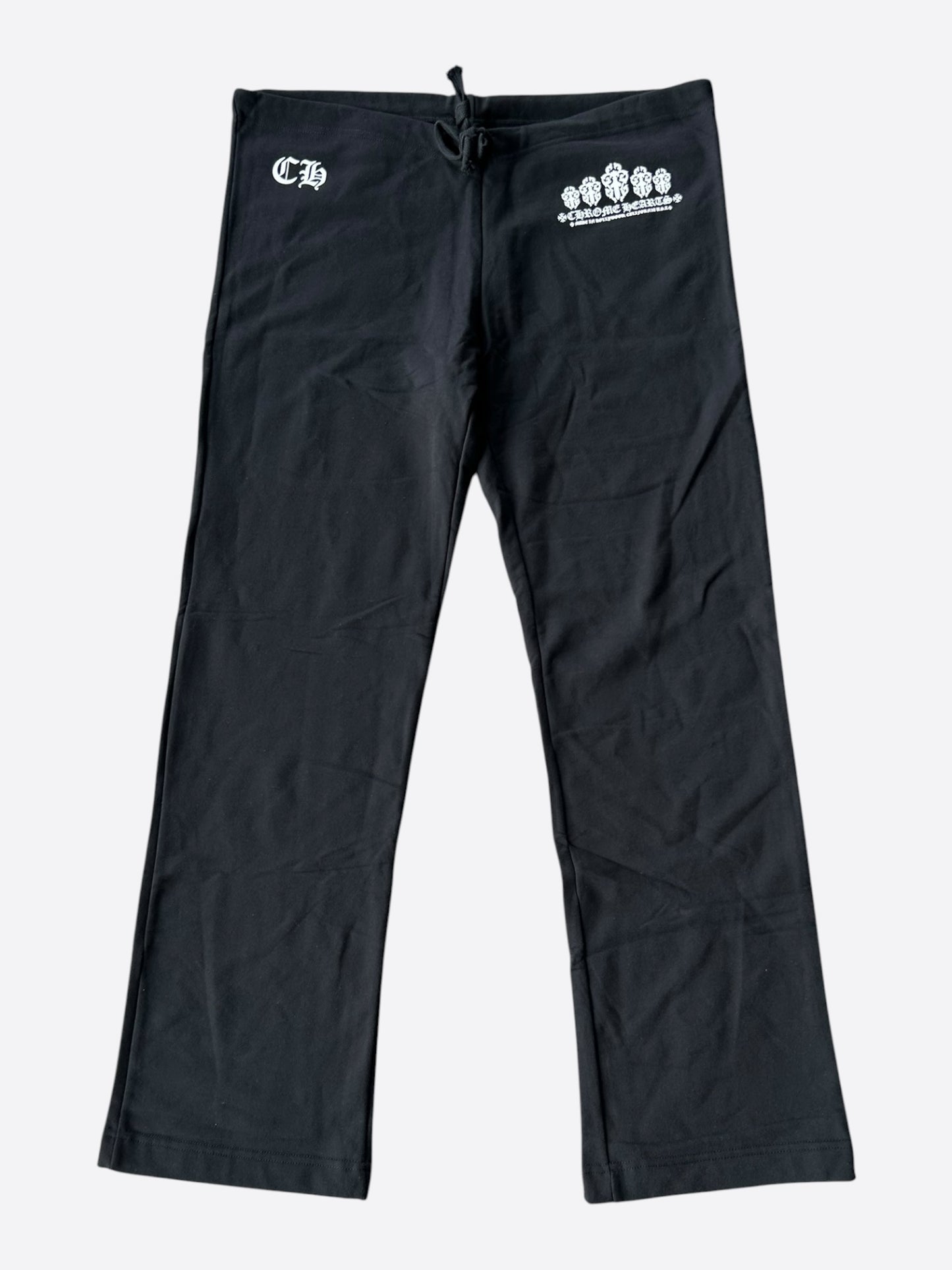 Chrome Hearts Black & White Dagger Logo Women's Sweatpants