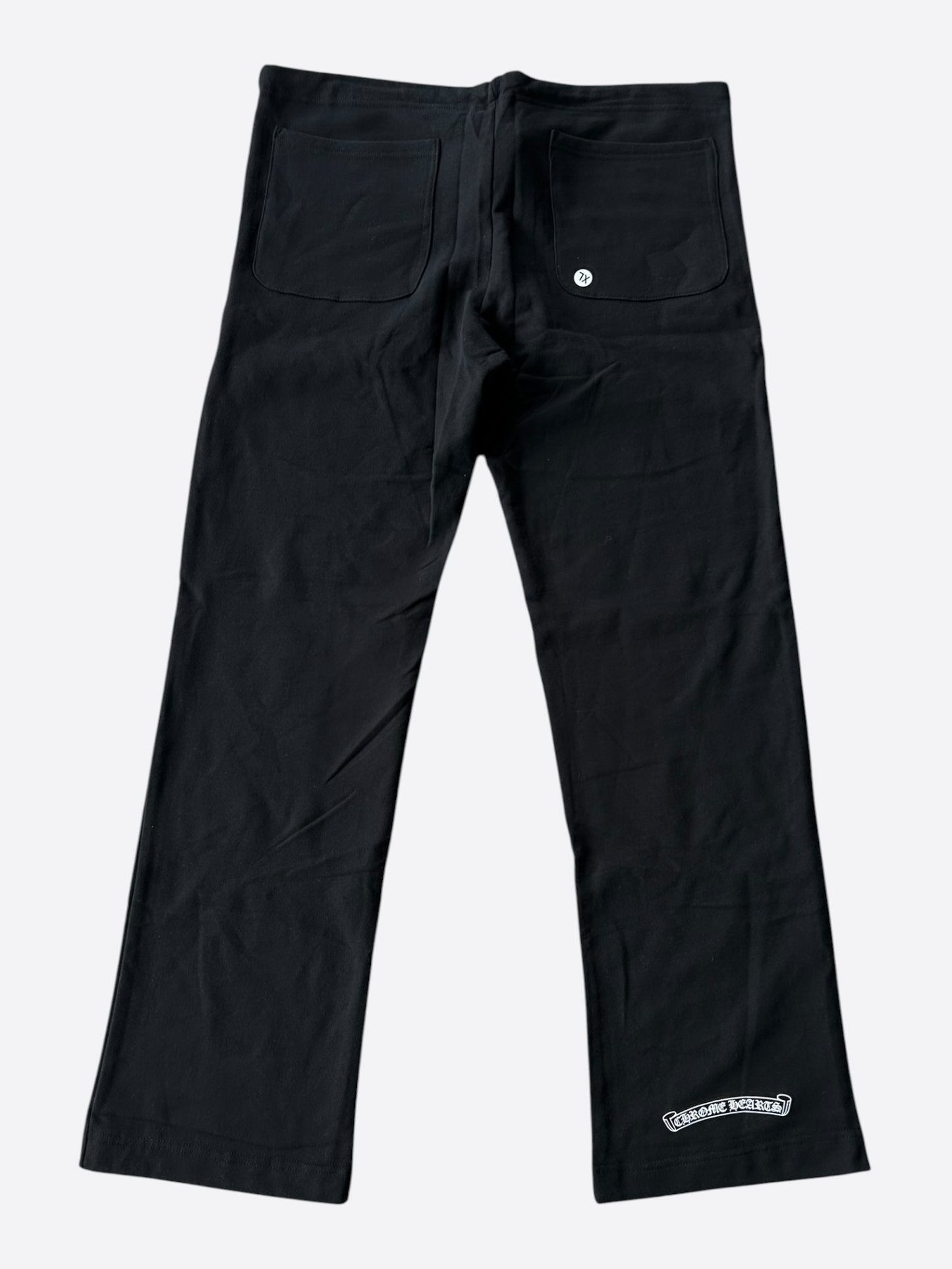 Chrome Hearts Black & White Dagger Logo Women's Sweatpants