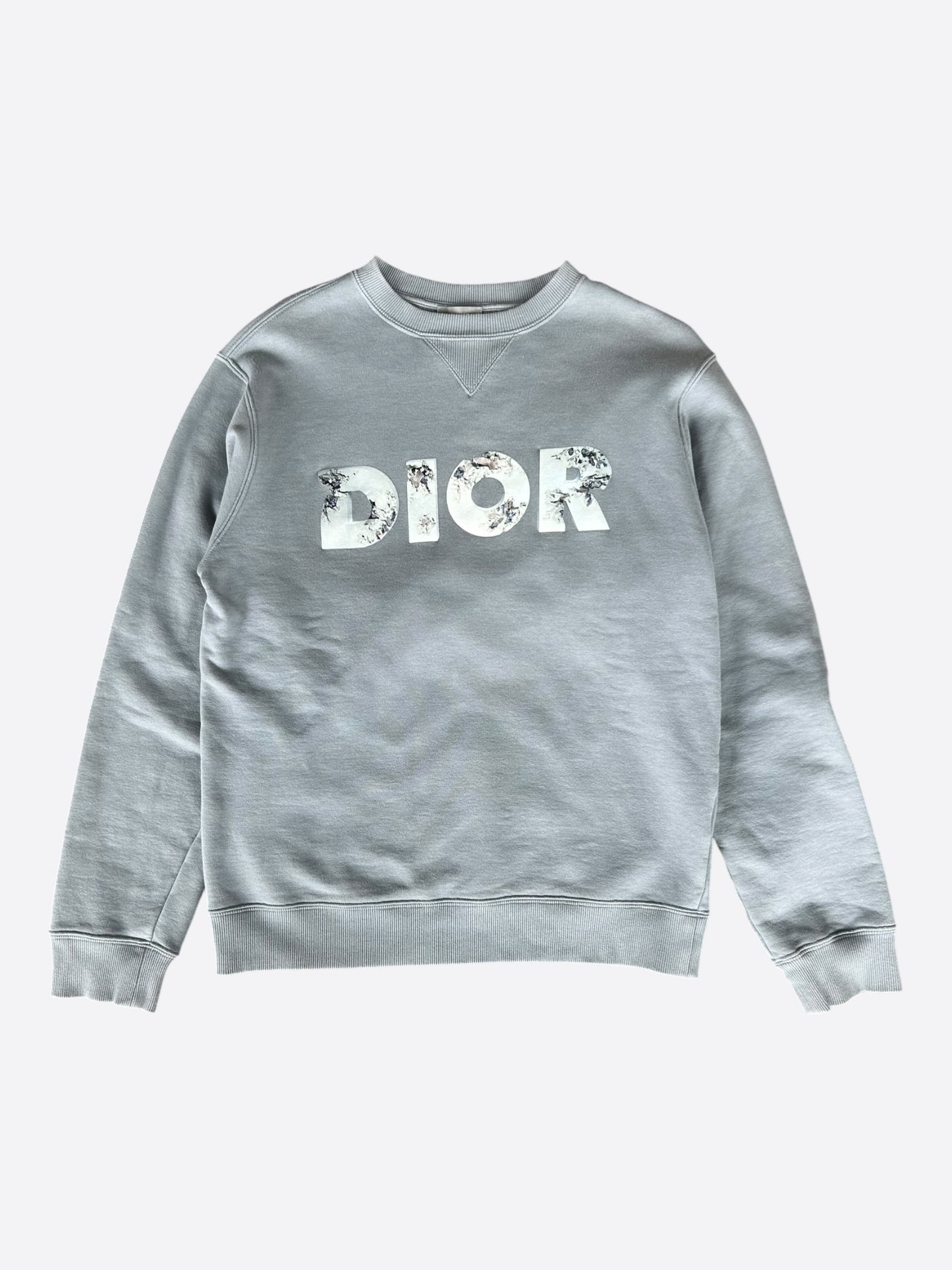 Dior Daniel Arsham Light Blue Logo Sweater