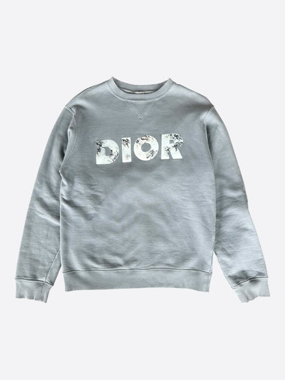 Dior Daniel Arsham Light Blue Logo Sweater