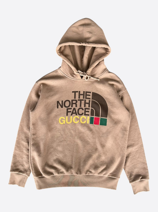 Gucci The North Face Brown Logo Hoodie