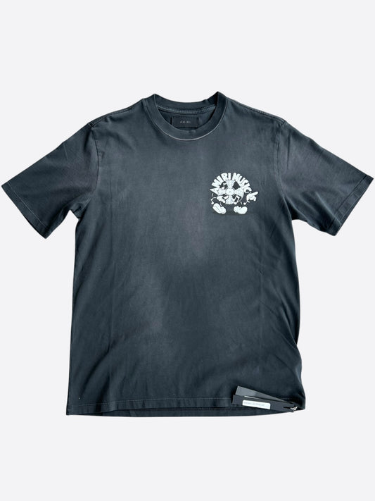Amiri Black & White Music Record Logo T-Shirt