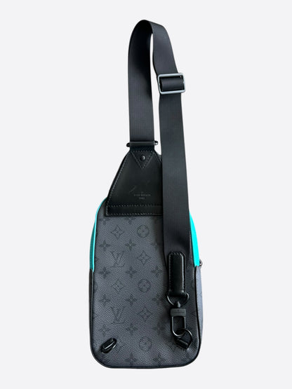 Louis Vuitton Grey & Blue Monogram Avenue Sling PM