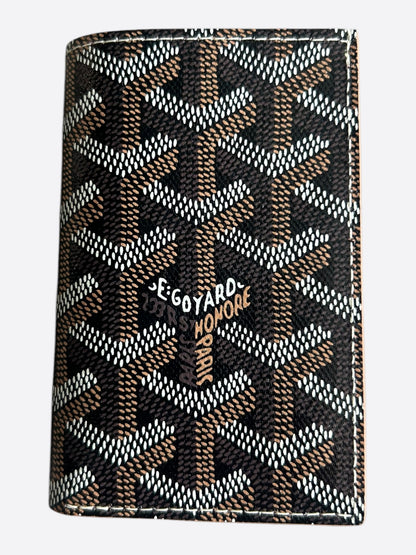 Goyard Black & Brown Saint Pierre Card Holder