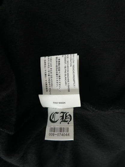 Chrome Hearts Black & White Dagger Logo Zip Up Hoodie