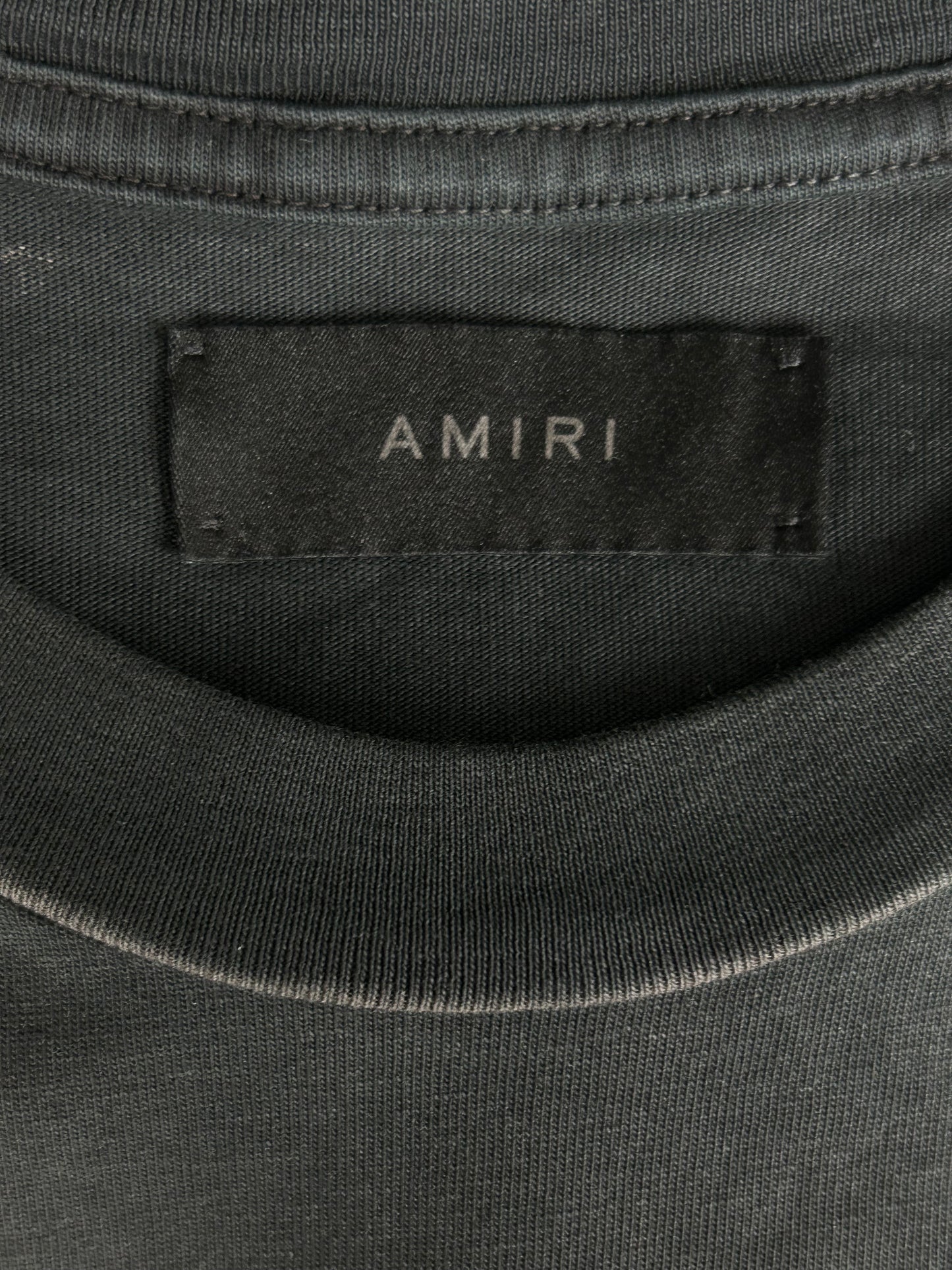 Amiri Black & White Music Record Logo T-Shirt