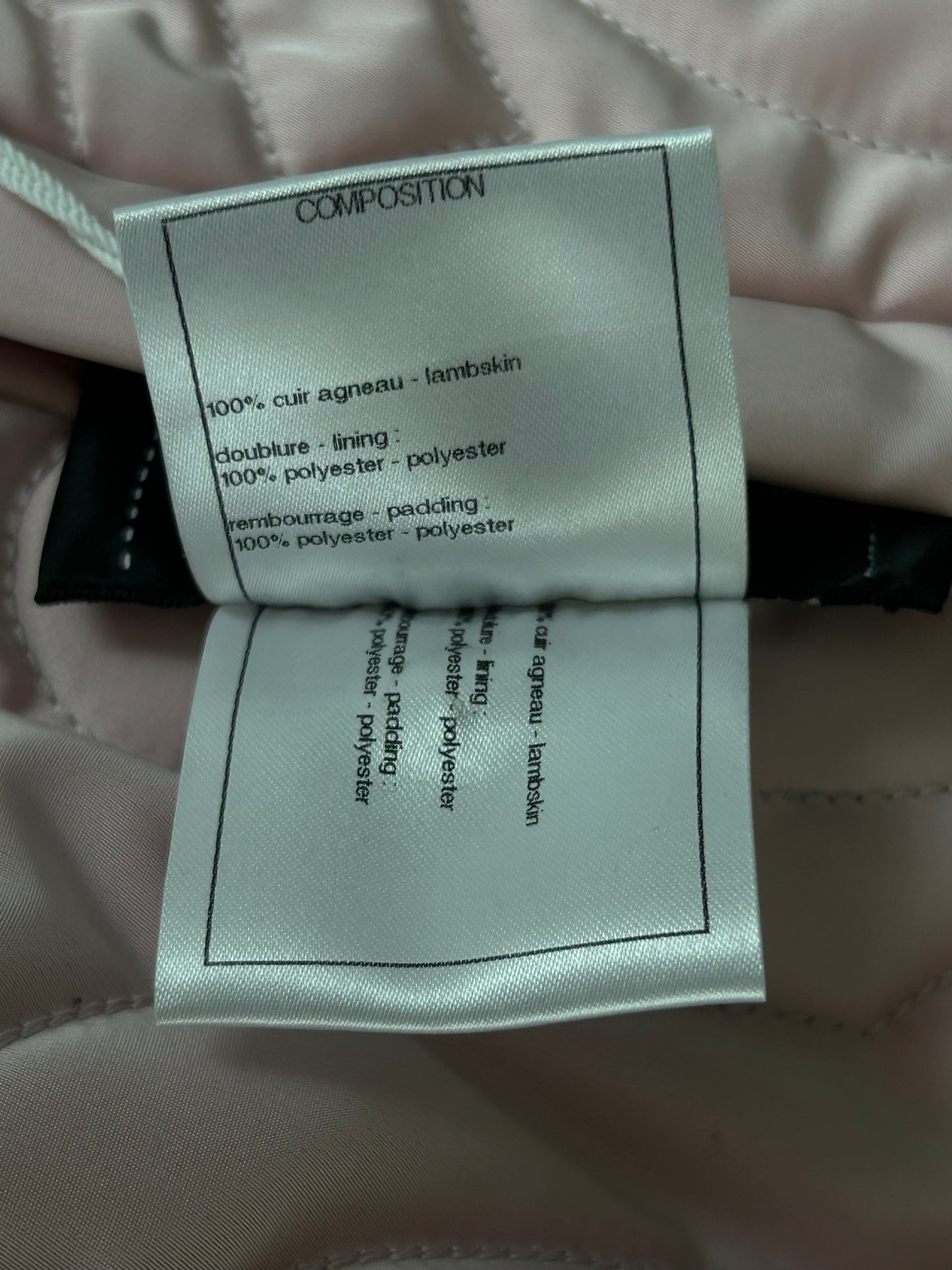 Chanel Pink Lambksin CC Monogram Reversible Women's Puffer Vest
