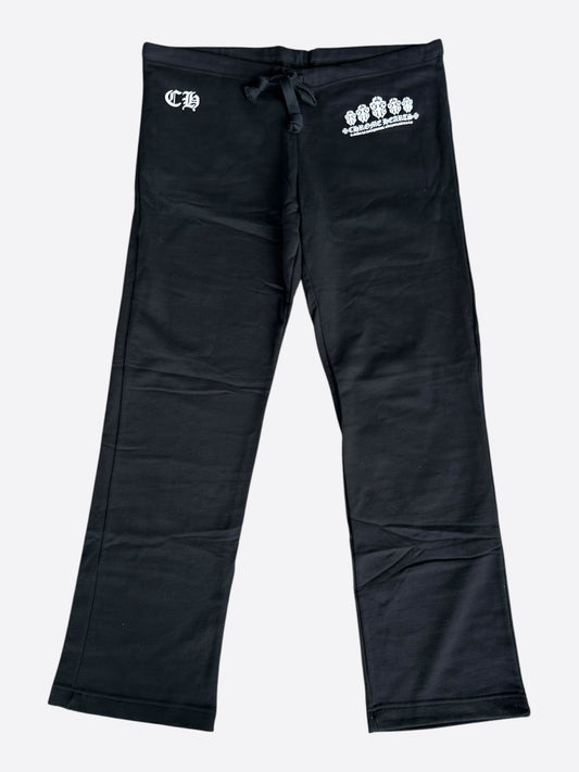 Chrome Hearts Black & White Dagger Logo Women's Sweatpants