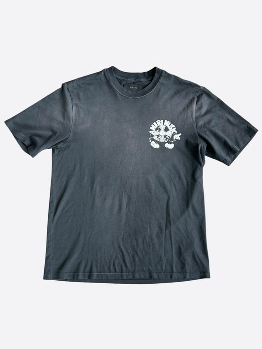 Amiri Black & White Music Record Logo T-Shirt