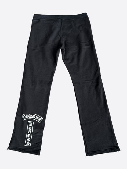 Chrome Hearts Black & White T-Bar Logo Women's Sweatpants