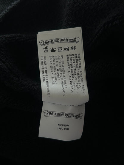 Chrome Hearts Black Triple Cross CH Logo Embroidered Hoodie