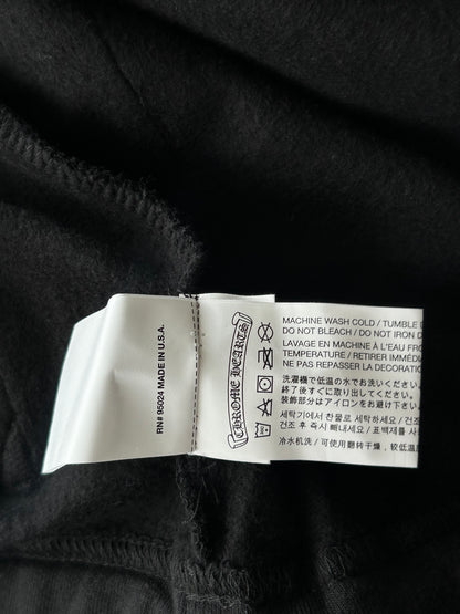 Chrome Hearts Black & White Dagger Logo Women's Sweatpants