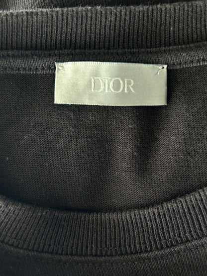 Dior Daniel Arsham Black & Blue Logo T-Shirt