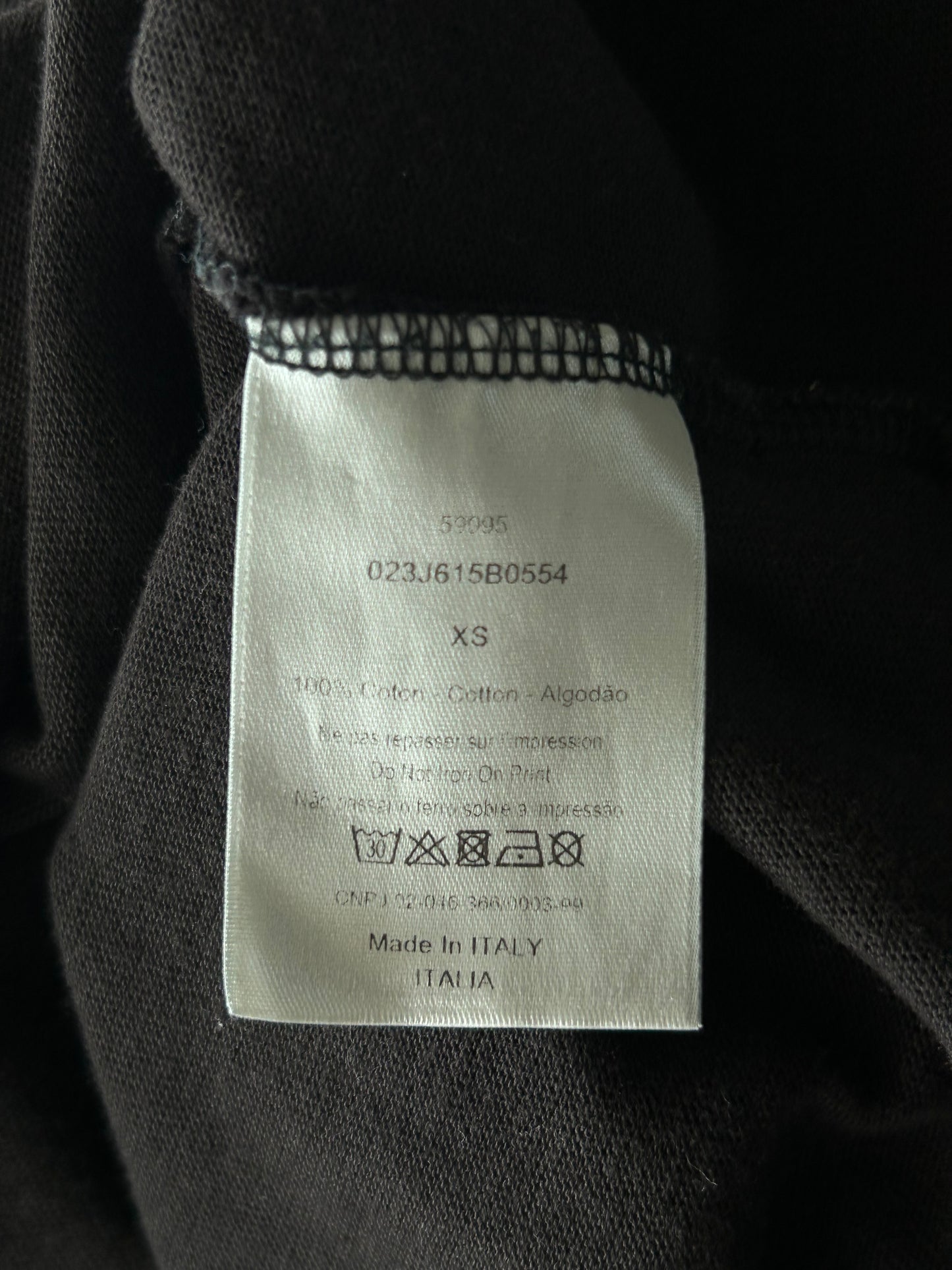 Dior Daniel Arsham Black & Blue Logo T-Shirt