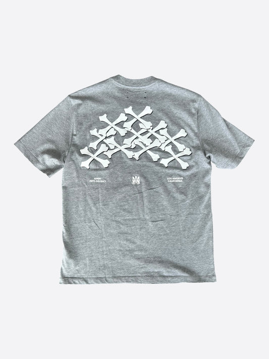 Amiri Grey & White Bones T-Shirt