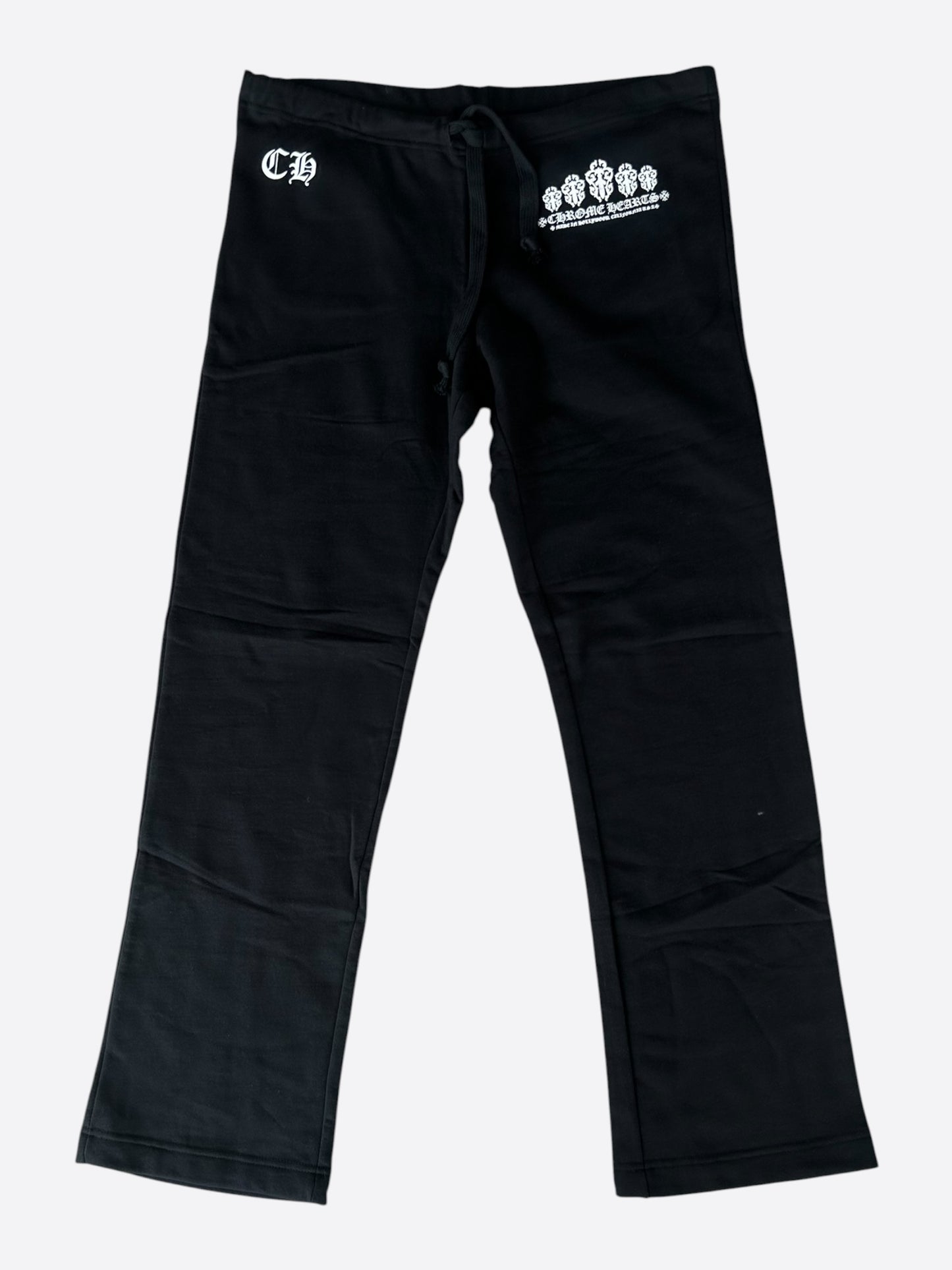 Chrome Hearts Black & White Dagger Logo Women's Sweatpants