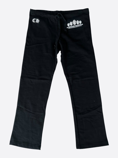 Chrome Hearts Black & White Dagger Logo Women's Sweatpants