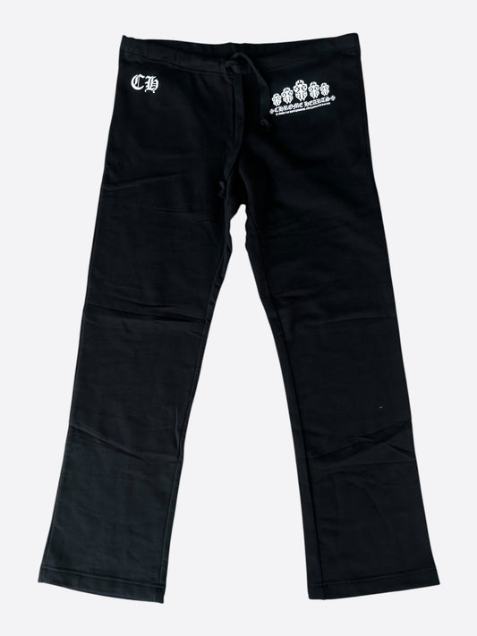 Chrome Hearts Black & White Dagger Logo Women's Sweatpants