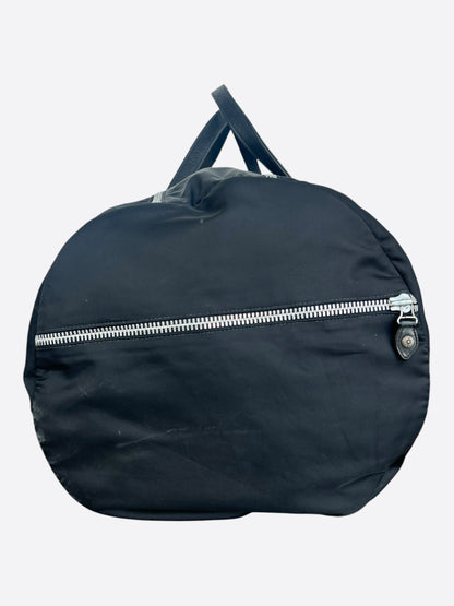 Chrome Hearts Black Nylon & Leather Fleur XL Duffel Bag