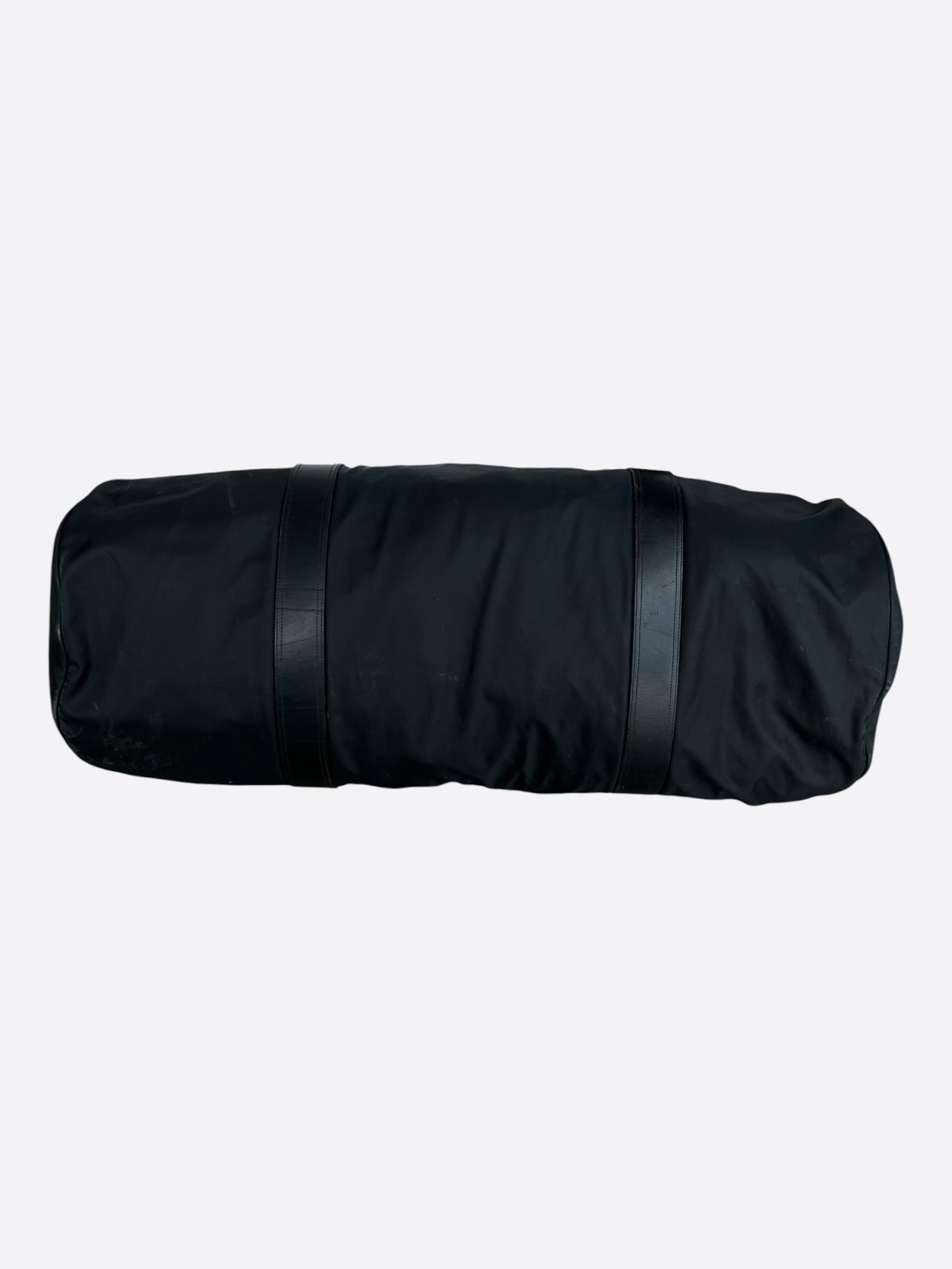 Chrome Hearts Black Nylon & Leather Fleur XL Duffel Bag