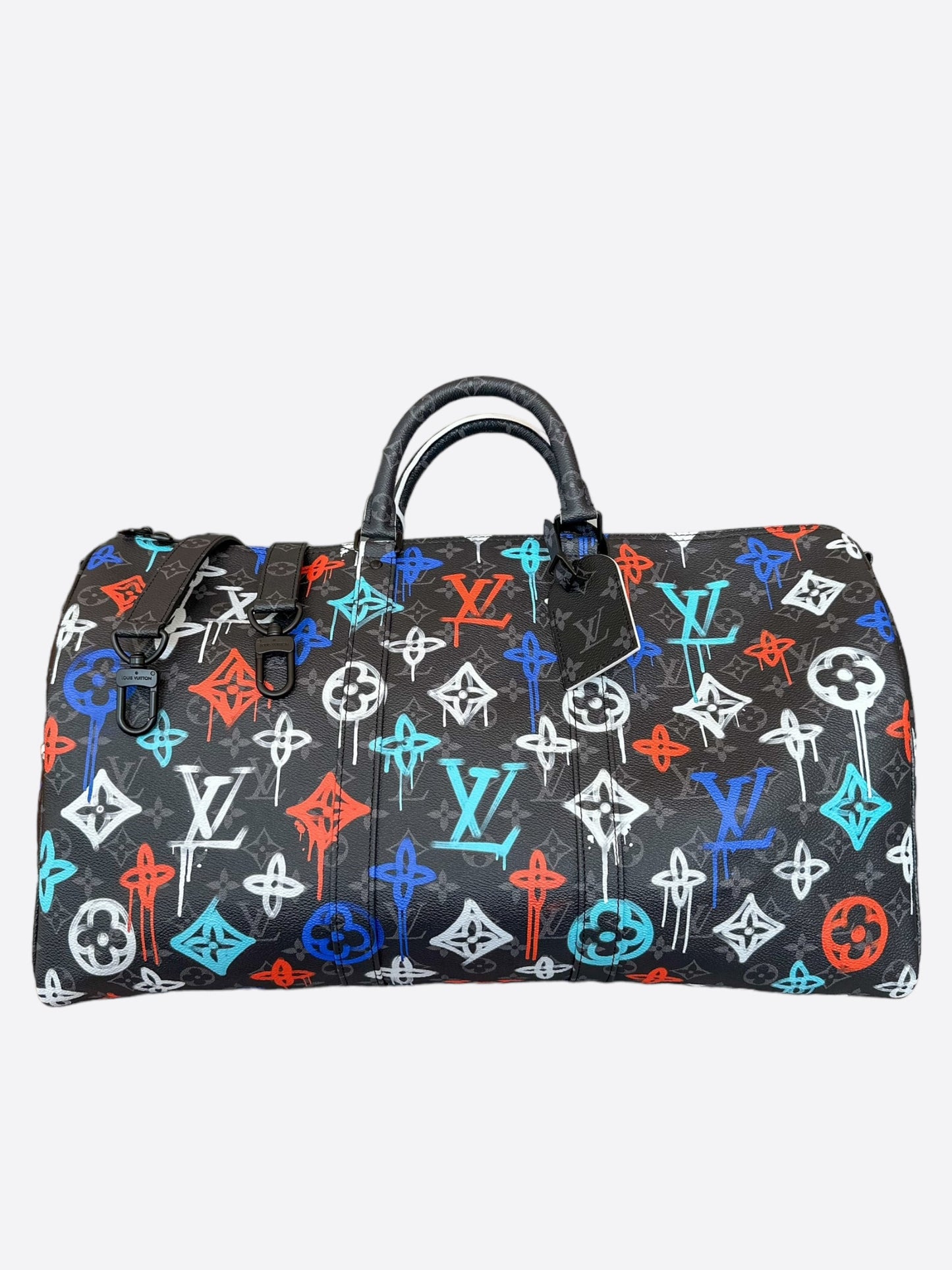 Louis Vuitton Multicolor Graffiti Monogram Eclipse Keepall 50