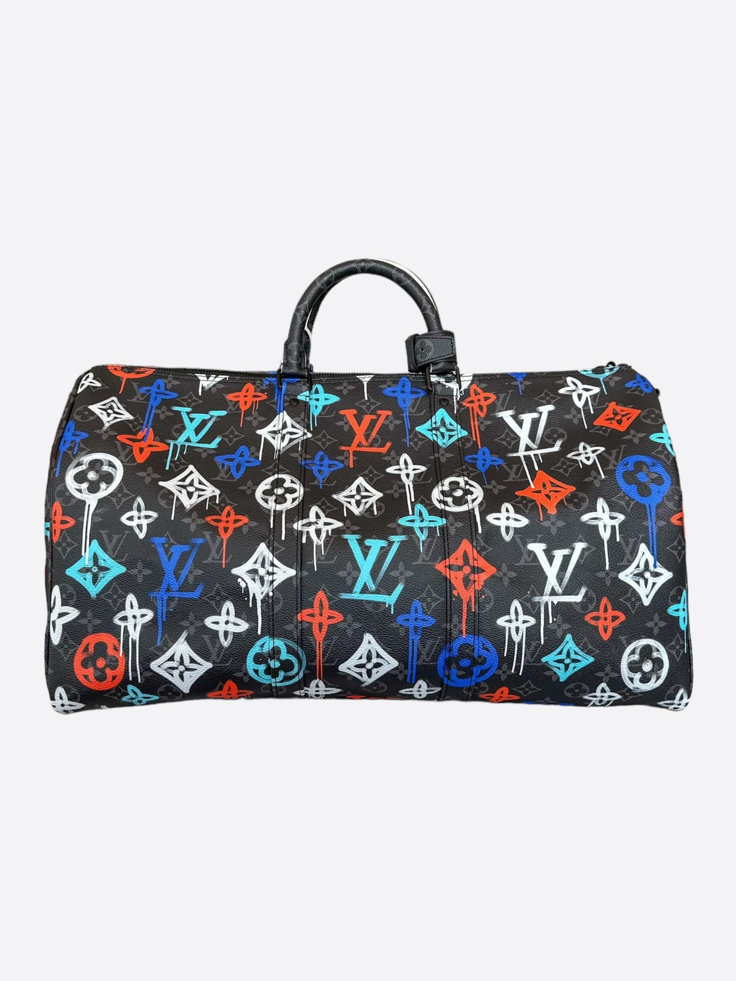 Louis Vuitton Multicolor Graffiti Monogram Eclipse Keepall 50