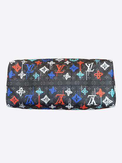 Louis Vuitton Multicolor Graffiti Monogram Eclipse Keepall 50