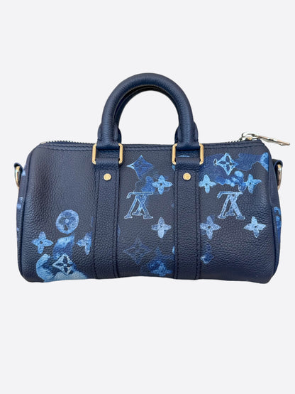 Louis Vuitton Navy Watercolor Monogram Keepall XS