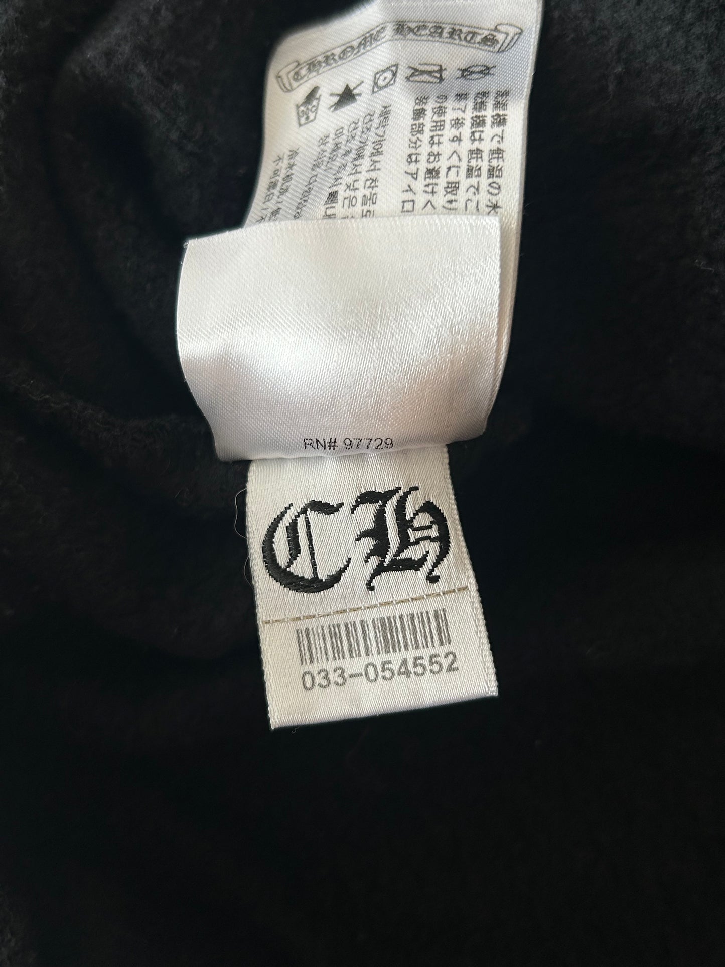 Chrome Hearts Black & Yellow Cross Logo Hoodie