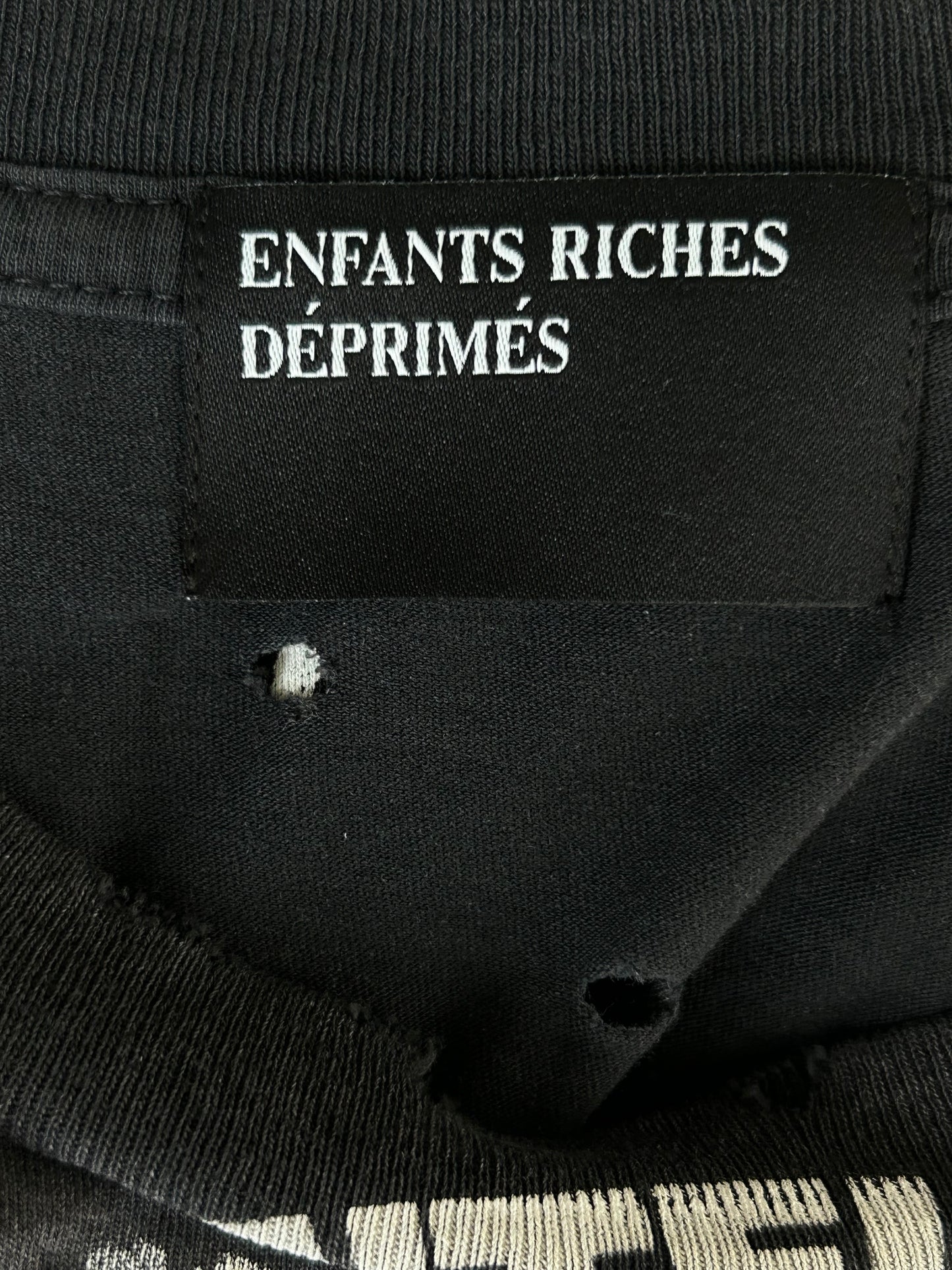 Enfants Riches Deprimes Faded Black & White Anti-Intellectual Graphic T-Shirt