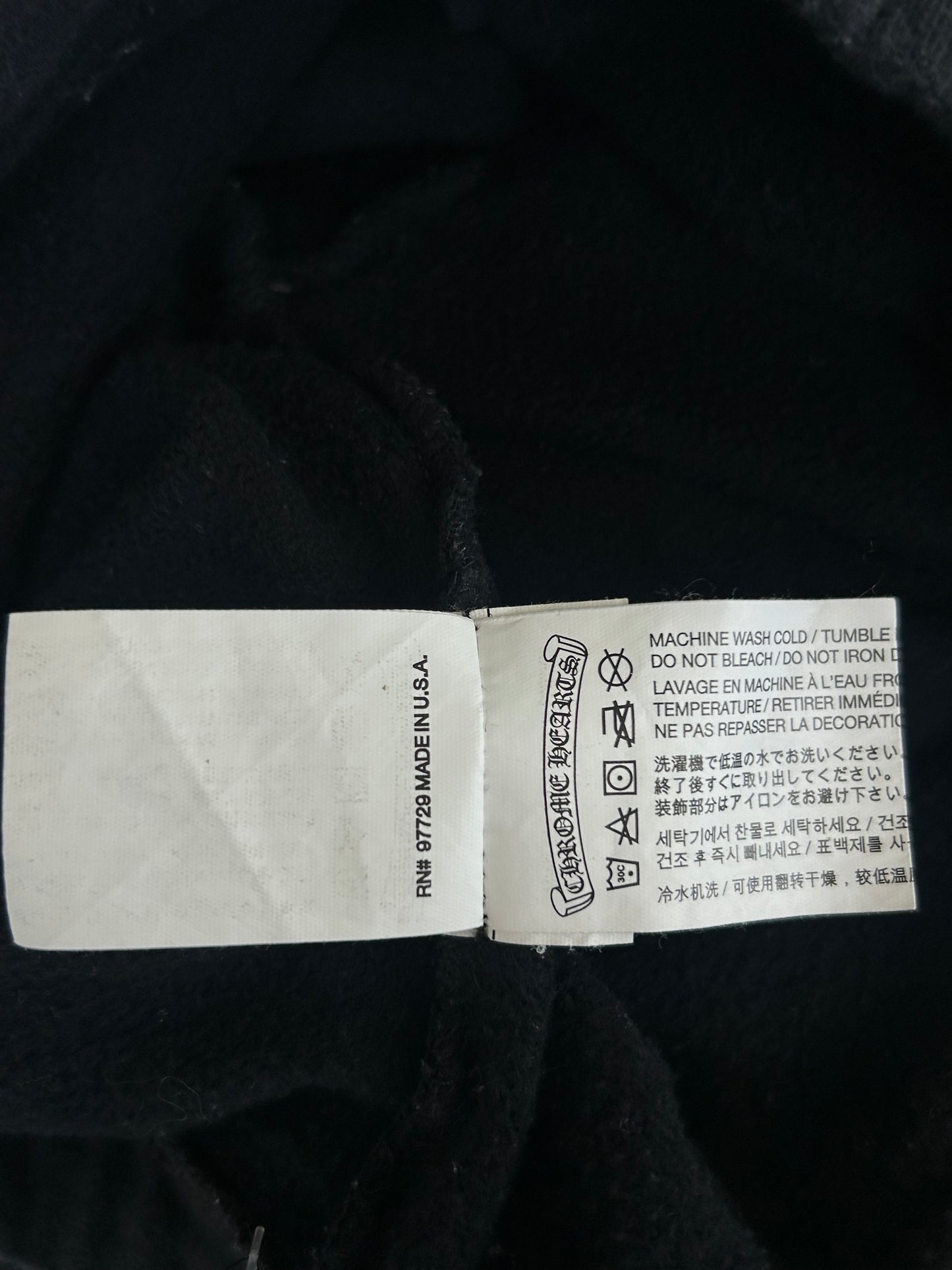 Chrome Hearts Navy & Yellow Logo Kids Sweatpants