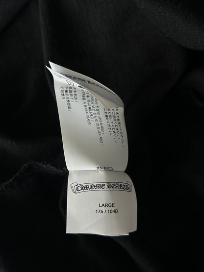 Chrome Hearts Black & White Embroidered Eyechart Logo T-Shirt