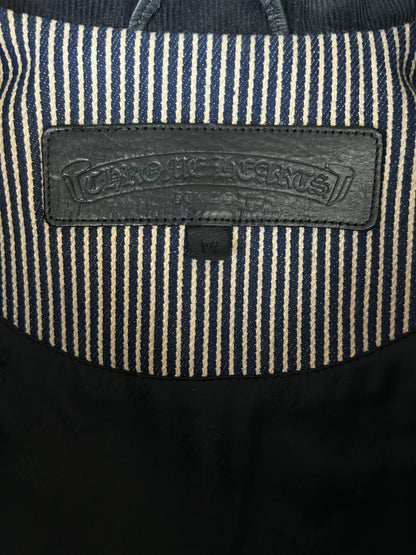 Chrome Hearts Blue & White Pinstripe Workwear Jacket