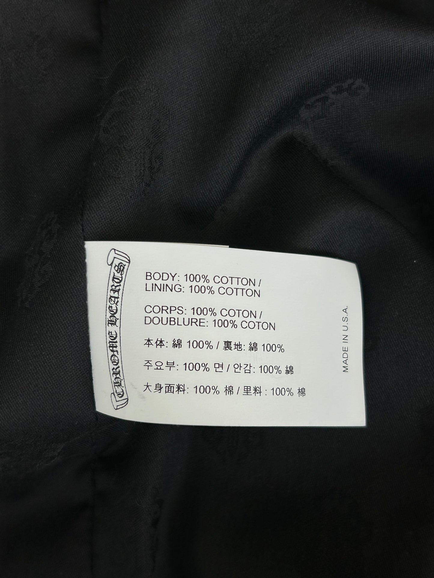 Chrome Hearts Blue & White Pinstripe Workwear Jacket