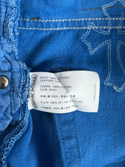 Chrome Hearts Levis Blue Dyed Cross Patch Jeans