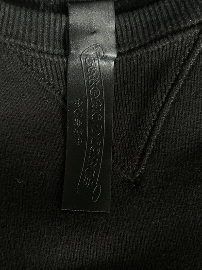 Chrome Hearts Black Triple Cross CH Logo Embroidered Sweater