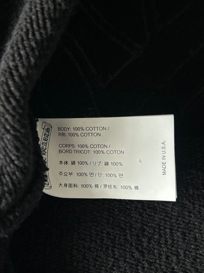 Chrome Hearts Black Triple Cross CH Logo Embroidered Sweater