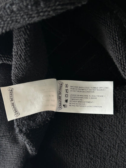 Chrome Hearts Black Triple Cross CH Logo Embroidered Sweater