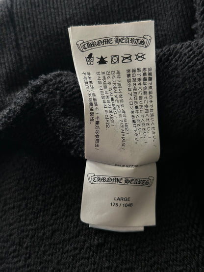 Chrome Hearts Black Triple Cross CH Logo Embroidered Sweater