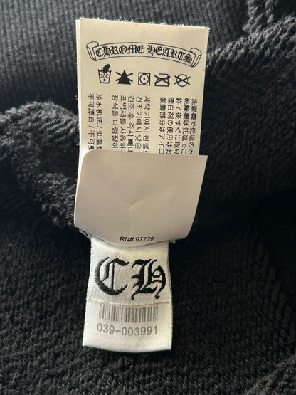 Chrome Hearts Black Triple Cross CH Logo Embroidered Sweater