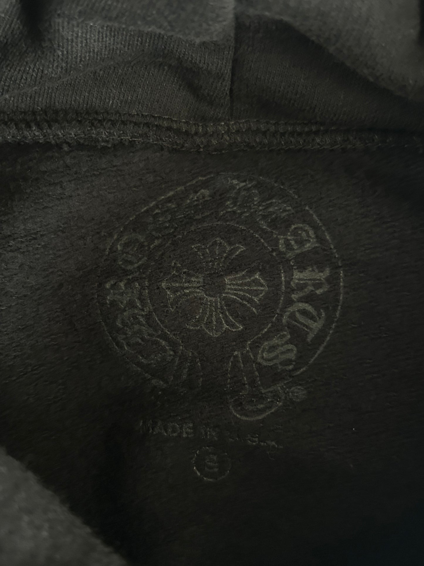 Chrome Hearts Black & Purple Friends & Family Glitter Floral Logo Hoodie