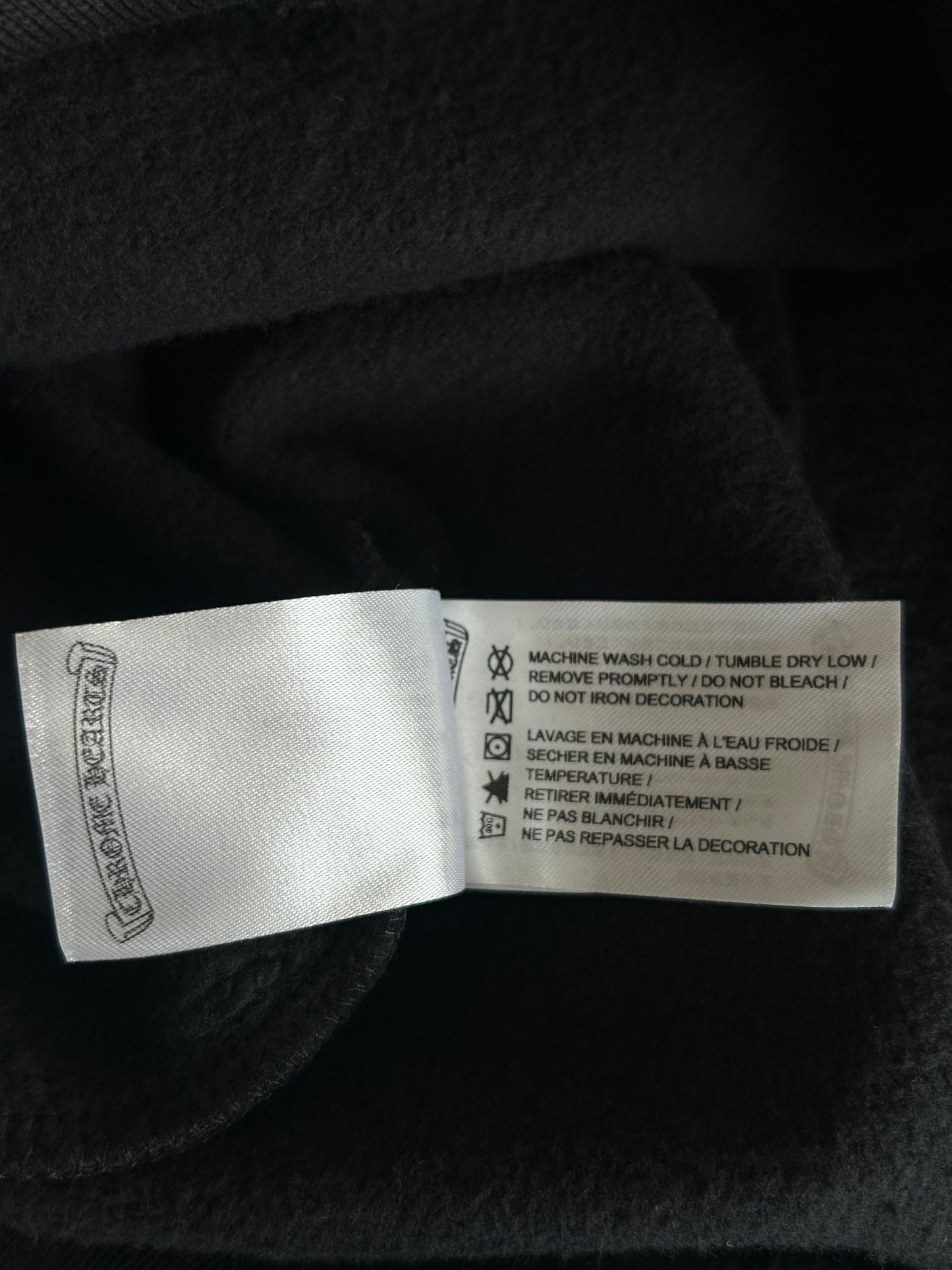 Chrome Hearts Black & Purple Friends & Family Glitter Floral Logo Hoodie