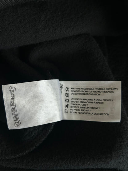 Chrome Hearts Black & Purple Friends & Family Glitter Floral Logo Hoodie