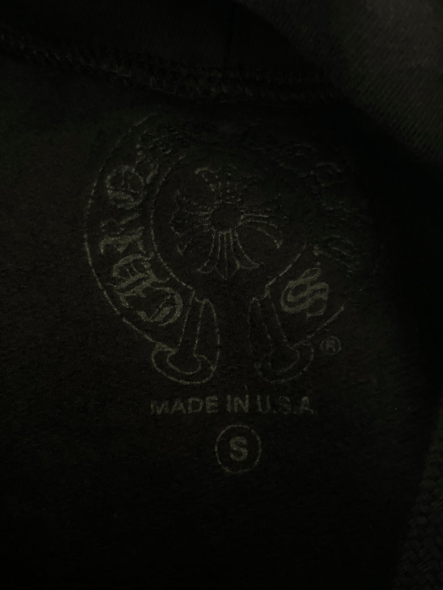 Chrome Hearts Black & Purple Friends & Family Glitter Floral Logo Hoodie