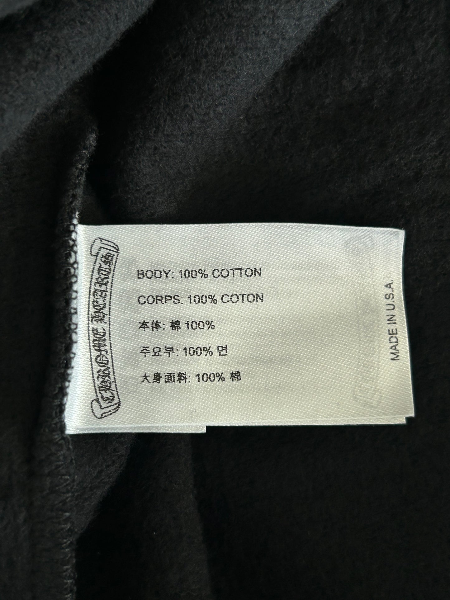 Chrome Hearts Black & Purple Friends & Family Glitter Floral Logo Hoodie