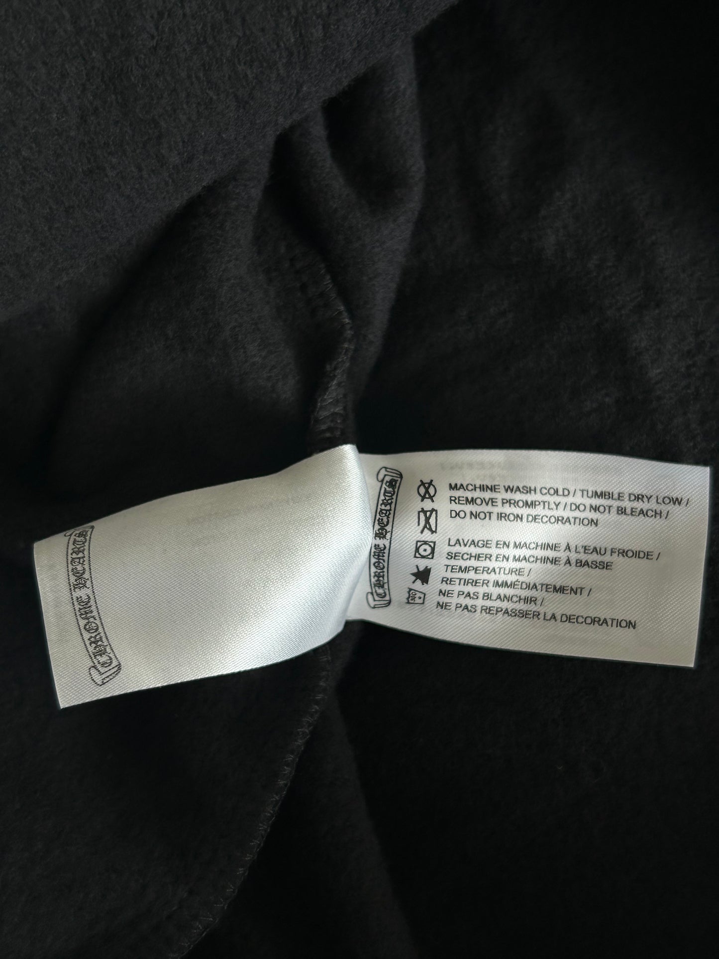 Chrome Hearts Black & Purple Friends & Family Glitter Floral Logo Hoodie