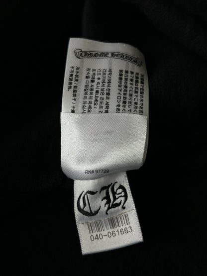 Chrome Hearts Black & Purple Friends & Family Glitter Floral Logo Hoodie