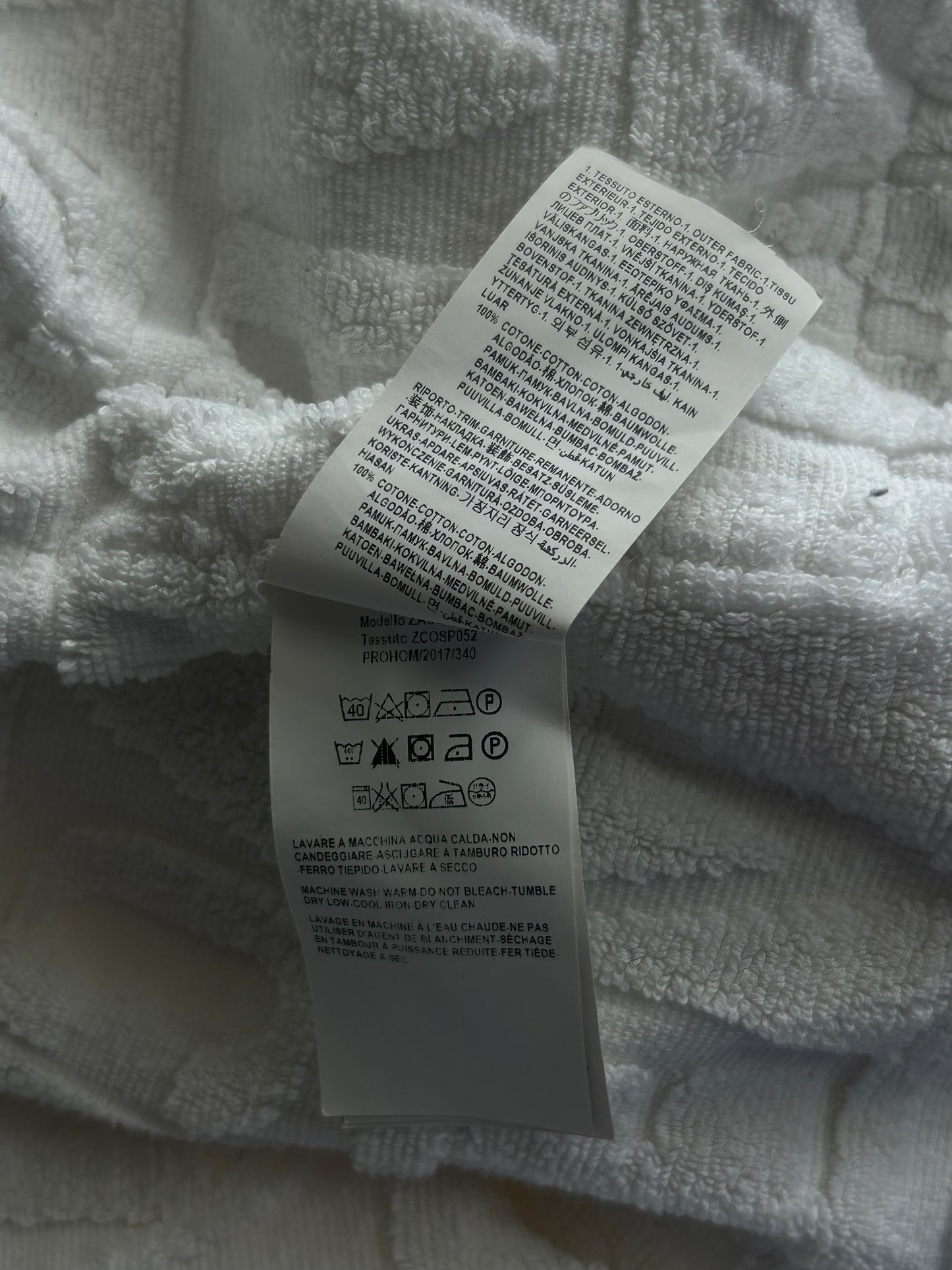 Versace White Baroque Men's Bathrobe