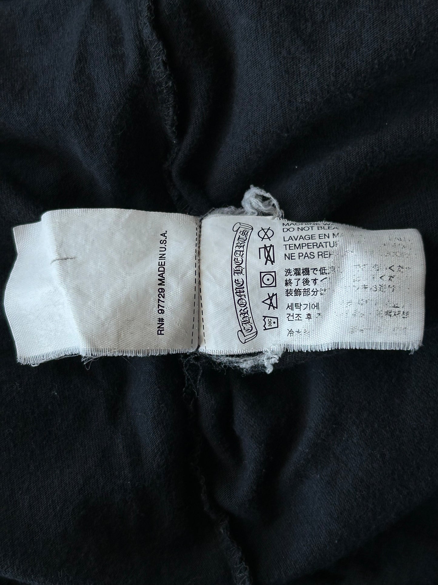 Chrome Hearts Black & Pink Foti Graphic Longsleeve T-Shirt